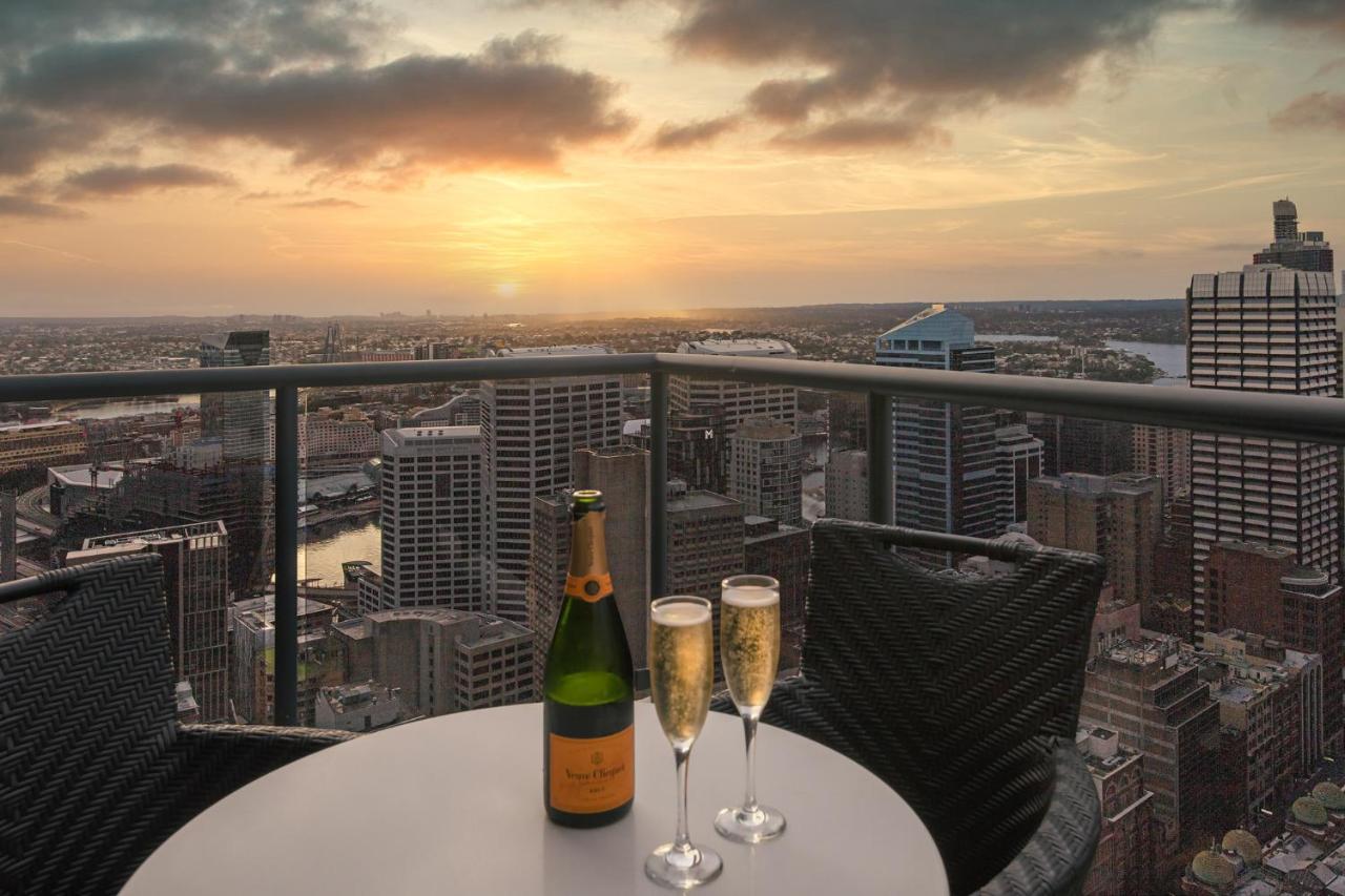 Meriton Suites Pitt Street, Sydney Exterior foto View from the 360° Sky Lounge